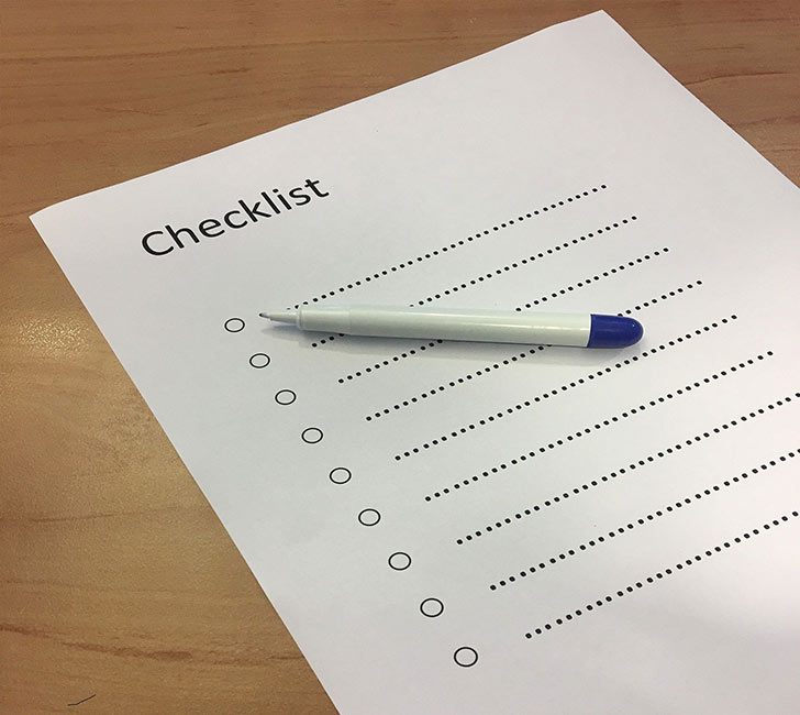 Checkliste für Notfalltasche